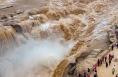 黄河壶口瀑布旅游区预计水流量上涨 部分区域采取管控措施