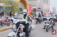 渭南高新交警：摩托车变身“宣传车” 巡游倡导文明骑行