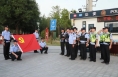 【夏季行动】渭北公安巡特警：战地党旗分外红 夏夜巡查进行时