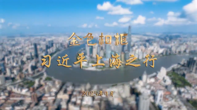 金色相框丨习近平上海之行