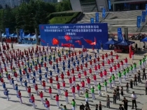 陕西省体育健康行 助力“三个年”暨渭南市全民健身日系列活动启动