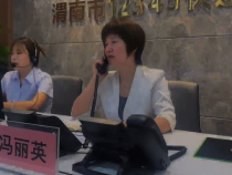 “暖民心 接热线  ”市乡村振兴局现场接听12345热线电话