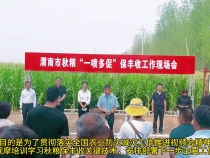 渭南市召开秋粮“一喷多促”保丰收工作现场会