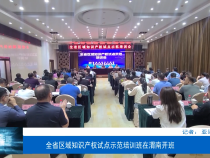 全省区域知识产权试点示范培训班在渭南开班
