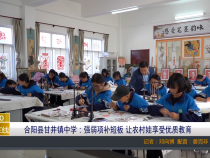 【渭南教育】合阳县甘井镇中学：强弱项补短板 让农村娃享受优质教育