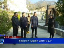 市委文明办来临渭区调研创文工作