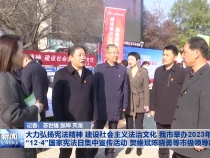 大力弘扬宪法精神 建设社会主义法治文化 我市举办2023年“12·4”国家宪法日集中宣传活动 樊维斌陈晓勇等市级领导出席