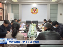 市政协党组（扩大）会议召开