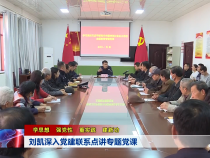 刘凯深入党建联系点讲专题党课