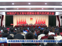 共青团渭南市第六次代表大会举行 樊维斌李臻王心讲话
