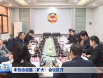 市政协党组（扩大）会议召开