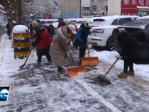 临渭区人民街道：多方合力清冰雪  为民扫出安全路
