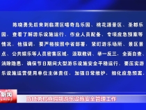陈晓勇检查假期游乐设施安全管理工作