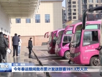 今年春运期间我市累计发送旅客261.3万人次