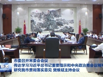 市委召开常委会会议 传达学习习近平总书记重要指示和中央政治局会议精神 研究我市贯彻落实意见 樊维斌主持会议