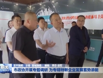 市政协开展专题调研 为专精特新企业发展蓄势添能