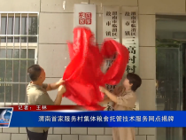 渭南首家服務村集體糧食托管技術服務網點揭牌