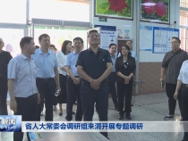 省人大常委会调研组来渭开展专题调研