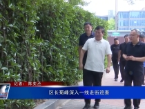 區(qū)長(zhǎng)菊峰深入一線走街巡查