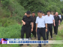 刘凯深入白水县调研检查防汛备汛工作