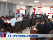 省十八运会市筹委会工作推进会召开