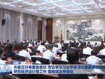 市委召开常委会会议 传达学习习近平总书记重要讲话精神 研究经济运行等工作  樊维斌主持会议