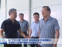 以“千万工程”为引领 加快推进乡村全面振兴 王琦深入包联村调研乡村振兴工作