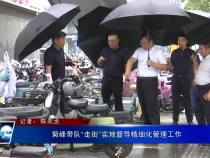 菊峰带队“走街”实地督导精细化管理工作