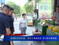 临渭区杜桥街道：党员干部进社区 深入群众解难题