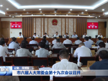 市六届人大常委会第十九次会议召开