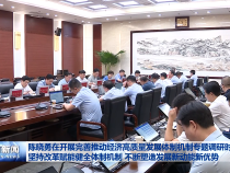 陈晓勇在开展完善推动经济高质量发展体制机制专题调研时强调 坚持改革赋能健全体制机制 不断塑造发展新动能新优势