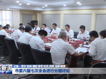 市委六届七次全会进行分组讨论