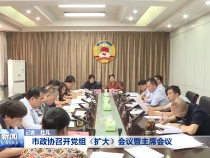 市政协召开党组（扩大）会议暨主席会议