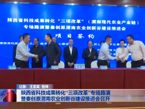 陕西省科技成果转化“三项改革”专场路演暨秦创原渭南农业创新谷建设推进会召开