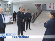 王琦深入临渭区调研