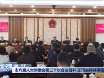 市六届人大常委会第二十次会议召开 王琦主持并讲话