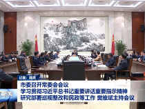 市委召开常委会会议 学习贯彻习近平总书记重要讲话重要指示精神 研究部署巡视整改和民政等工作 樊维斌主持会议