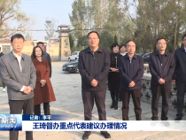 王琦督办重点代表建议办理情况