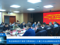 【渭南應(yīng)急】市應(yīng)急局黨員干部學(xué)習(xí)貫徹黨的二十屆三中全會精神培訓(xùn)班開班