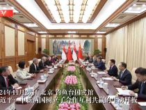 习近平：中新两国树立了合作互利共赢的生动样板