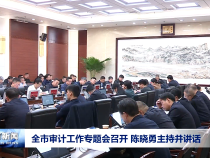 全市审计工作专题会召开 陈晓勇主持并讲话