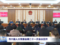 市六届人大常委会第二十一次会议召开
