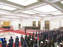 习近平举行仪式欢迎斯里兰卡总统访华