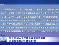 省十四届人大三次会议渭南代表团共提交议案2件 建议55件