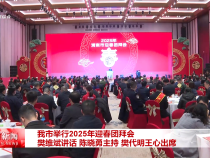 我市举行2025年迎春团拜会 樊维斌讲话 陈晓勇主持 樊代明王心出席