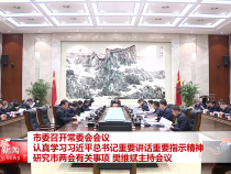 市委召开常委会会议 认真学习习近平总书记重要讲话重要指示精神 研究市两会有关事项 樊维斌主持会议