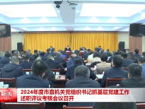 2024年度市直機關黨組織書記抓基層黨建工作述職評議考核會議召開