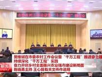 樊維斌在市委農村工作會議暨“千萬工程”推進會上強調 持續深化“千萬工程”實踐 奮力開創鄉村全面振興農業強市建設新局面 陳曉勇主持 王心就有關文件作說明