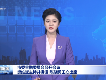 市委金融委員會召開會議 樊維斌主持并講話 陳曉勇王心出席