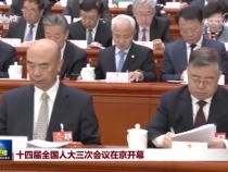 十四届全国人大三次会议在京开幕 习近平等在主席台就座